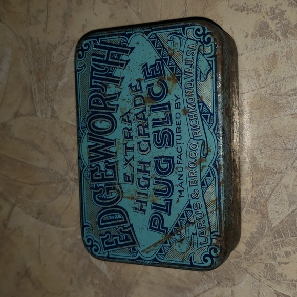 Edgeworth Other - Vintage Edgewood Extra High Grade Plug Slice Tobacco TIN Richmond VIRGINIA